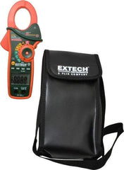 Extech - EX830, CAT III, Digital True RMS Auto Ranging Clamp Meter with 1.7" Clamp On Jaws - 600 VAC/VDC, 1000 AC/DC Amps, Measures Current, Temperature - Exact Tool & Supply