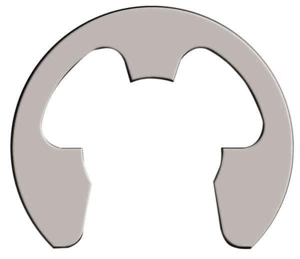 Rotor Clip - 27.41mm Groove Diam, 1-3/16" Shaft Diam, Cadmium-Plated Steel, E Style External Retaining Rings - 0.068" Groove Width, 0.054" Groove Depth, 0.062" Ring Thickness, Grade 1060-1090 - Exact Tool & Supply