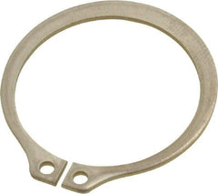 Rotor Clip - 29.87mm Groove Diam, 1-1/4" Shaft Diam, Passivated Stainless Steel, Snap External Retaining Rings - 0.056" Groove Width, 0.037" Groove Depth, 0.05" Ring Thickness, Grade 15-7 Grade 632 - Exact Tool & Supply