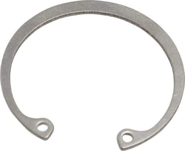 Rotor Clip - 0.05" Thick, Passivated Finish, Stainless Steel Snap Internal Retaining Ring - 0.056" Groove Width, 0.043" Groove Depth, 1.461" Groove Diam, Grade 15-7 Grade 632 - Exact Tool & Supply