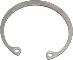 Rotor Clip - 0.05" Thick, Passivated Finish, Stainless Steel Snap Internal Retaining Ring - 0.056" Groove Width, 0.043" Groove Depth, 1.461" Groove Diam, Grade 15-7 Grade 632 - Exact Tool & Supply