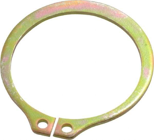 Rotor Clip - 29.87mm Groove Diam, 1-1/4" Shaft Diam, Cadmium-Plated Steel, Snap External Retaining Rings - 0.056" Groove Width, 0.037" Groove Depth, 0.05" Ring Thickness, Grade 1060-1090 - Exact Tool & Supply