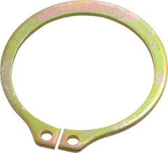 Rotor Clip - 29.87mm Groove Diam, 1-1/4" Shaft Diam, Cadmium-Plated Steel, Snap External Retaining Rings - 0.056" Groove Width, 0.037" Groove Depth, 0.05" Ring Thickness, Grade 1060-1090 - Exact Tool & Supply