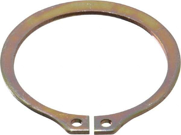 Rotor Clip - 32.79mm Groove Diam, 1-3/8" Shaft Diam, Cadmium-Plated Steel, Snap External Retaining Rings - 0.056" Groove Width, 0.042" Groove Depth, 0.05" Ring Thickness, Grade 1060-1090 - Exact Tool & Supply