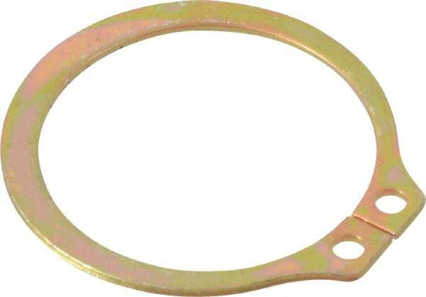 Rotor Clip - 35.71mm Groove Diam, 1-1/2" Shaft Diam, Cadmium-Plated Steel, Snap External Retaining Rings - 0.056" Groove Width, 0.047" Groove Depth, 0.05" Ring Thickness, Grade 1060-1090 - Exact Tool & Supply