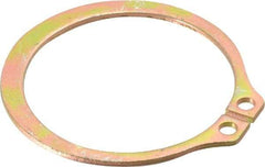 Rotor Clip - 41.91mm Groove Diam, 1-3/4" Shaft Diam, Cadmium-Plated Steel, Snap External Retaining Rings - 0.068" Groove Width, 0.05" Groove Depth, 0.062" Ring Thickness, Grade 1060-1090 - Exact Tool & Supply