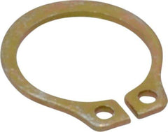 Rotor Clip - 8.94mm Groove Diam, 3/8" Shaft Diam, Cadmium-Plated Steel, Snap External Retaining Rings - 0.029" Groove Width, 0.012" Groove Depth, 0.025" Ring Thickness, Grade 1060-1090 - Exact Tool & Supply