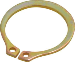 Rotor Clip - 14.94mm Groove Diam, 5/8" Shaft Diam, Cadmium-Plated Steel, Snap External Retaining Rings - 0.039" Groove Width, 0.018" Groove Depth, 0.035" Ring Thickness, Grade 1060-1090 - Exact Tool & Supply