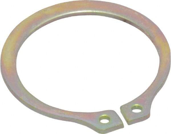 Rotor Clip - 20.85mm Groove Diam, 7/8" Shaft Diam, Cadmium-Plated Steel, Snap External Retaining Rings - 0.046" Groove Width, 0.027" Groove Depth, 0.042" Ring Thickness, Grade 1060-1090 - Exact Tool & Supply