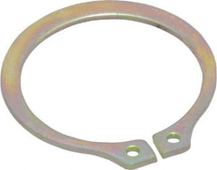 Rotor Clip - 20.85mm Groove Diam, 7/8" Shaft Diam, Cadmium-Plated Steel, Snap External Retaining Rings - 0.046" Groove Width, 0.027" Groove Depth, 0.042" Ring Thickness, Grade 1060-1090 - Exact Tool & Supply