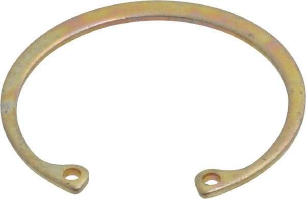 Rotor Clip - 0.05" Thick, Cadmium-Plated Finish, Steel Snap Internal Retaining Ring - 0.056" Groove Width, 0.047" Groove Depth, 1.594" Groove Diam, Grade 1060-1090 - Exact Tool & Supply