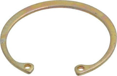Rotor Clip - 0.05" Thick, Cadmium-Plated Finish, Steel Snap Internal Retaining Ring - 0.056" Groove Width, 0.047" Groove Depth, 1.594" Groove Diam, Grade 1060-1090 - Exact Tool & Supply