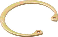 Rotor Clip - 0.062" Thick, Cadmium-Plated Finish, Steel Snap Internal Retaining Ring - 0.068" Groove Width, 0.05" Groove Depth, 1.725" Groove Diam, Grade 1060-1090 - Exact Tool & Supply