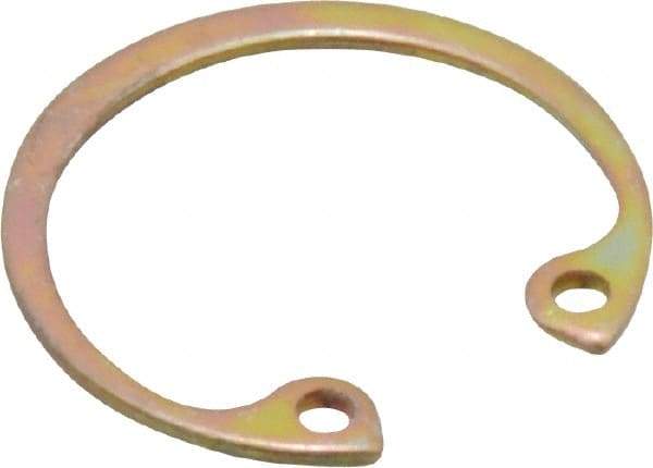 Rotor Clip - 0.035" Thick, Cadmium-Plated Finish, Steel Snap Internal Retaining Ring - 0.039" Groove Width, 0.023" Groove Depth, 0.796" Groove Diam, Grade 1060-1090 - Exact Tool & Supply