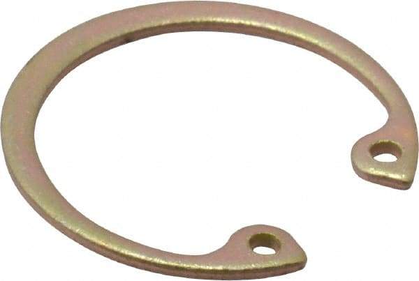 Rotor Clip - 0.042" Thick, Cadmium-Plated Finish, Steel Snap Internal Retaining Ring - 0.046" Groove Width, 0.028" Groove Depth, 0.931" Groove Diam, Grade 1060-1090 - Exact Tool & Supply