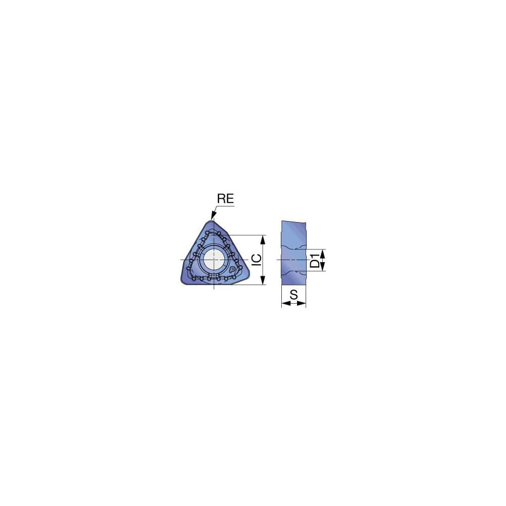 Indexable Drill Insert: WWMU11X512DJ AH3135, Carbide Coated, 80 ° Trigon
