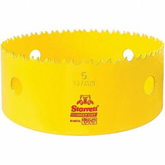 Starrett - 5" Diam, 2" Cutting Depth, Hole Saw - High Speed Steel Saw, Toothed Edge - Exact Tool & Supply