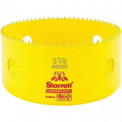 Starrett - 3-7/8" Diam, 1-5/8" Cutting Depth, Hole Saw - High Speed Steel Saw, Toothed Edge - Exact Tool & Supply