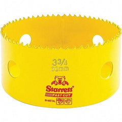 Starrett - 3-3/4" Diam, 1-5/8" Cutting Depth, Hole Saw - High Speed Steel Saw, Toothed Edge - Exact Tool & Supply