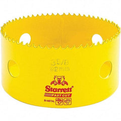 Starrett - 3-5/8" Diam, 1-5/8" Cutting Depth, Hole Saw - High Speed Steel Saw, Toothed Edge - Exact Tool & Supply