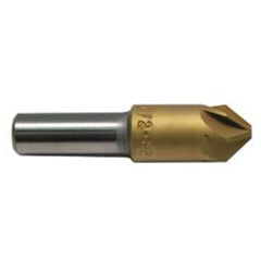 1/2 HSS 6FL Csink,120 Deg,TiN Coated Alternate Manufacture # 79167 - Exact Tool & Supply