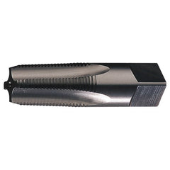‎1/4-18 NPTF 4 Flute Taper Pipe HSS Medium Hook Taper Pipe Tap- Bright - Exact Tool & Supply