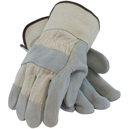 ‎80-8800/S Split Leather Palm - Platinum Series - Heavy Side - Heavy White Canvas - Kevlar Stitch - SC - Exact Tool & Supply