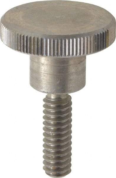 KIPP - 24mm Head, Knurled Knob - Threaded Stem, Stainless Steel - Exact Tool & Supply