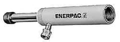 Enerpac - 25 Ton, 14.25" Stroke, 73.49 Cu In Oil Capacity, Portable Hydraulic Single Acting Cylinder - 5.16 Sq In Effective Area, 18.75" Lowered Ht., 33" Max Ht., 2.56" Cyl Bore Diam, 2.25" Plunger Rod Diam, 10,000 Max psi - Exact Tool & Supply