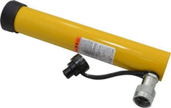 Enerpac - 10 Ton, 10.13" Stroke, 22.65 Cu In Oil Capacity, Portable Hydraulic Single Acting Cylinder - 2.24 Sq In Effective Area, 13.75" Lowered Ht., 23.88" Max Ht., 1.69" Cyl Bore Diam, 1.5" Plunger Rod Diam, 10,000 Max psi - Exact Tool & Supply