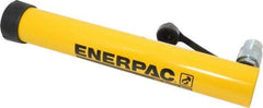 Enerpac - 10 Ton, 12" Stroke, 26.84 Cu In Oil Capacity, Portable Hydraulic Single Acting Cylinder - 2.24 Sq In Effective Area, 15.75" Lowered Ht., 27.75" Max Ht., 1.69" Cyl Bore Diam, 1.5" Plunger Rod Diam, 10,000 Max psi - Exact Tool & Supply