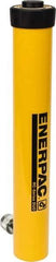 Enerpac - 15 Ton, 14" Stroke, 43.98 Cu In Oil Capacity, Portable Hydraulic Single Acting Cylinder - 3.14 Sq In Effective Area, 18.69" Lowered Ht., 32.69" Max Ht., 2" Cyl Bore Diam, 1.625" Plunger Rod Diam, 10,000 Max psi - Exact Tool & Supply