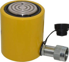 Enerpac - 30 Ton, 2.44" Stroke, 15.82 Cu In Oil Capacity, Portable Hydraulic Low Profile Cylinder - 6.49 Sq In Effective Area, 4.63" Lowered Ht., 7.06" Max Ht., 2.88" Cyl Bore Diam, 2.62" Plunger Rod Diam, 10,000 Max psi - Exact Tool & Supply