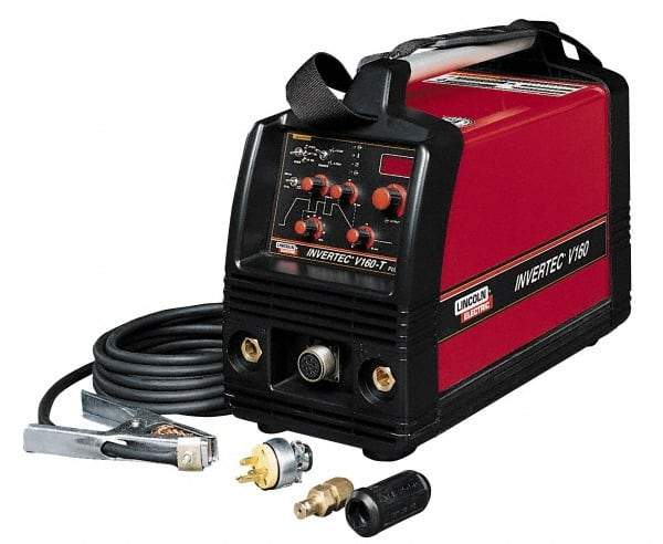 Lincoln Electric - 5-160 Amperage Rating, 160/26.4/35% Duty Cycle, 115 Input Voltage, 5 to 160 Output Amperage, DC Inverter TIG Welder - 13 Inch Wide x 17 Inch Deep x 8 Inch High, AC Input Current, DC Output Current - Exact Tool & Supply