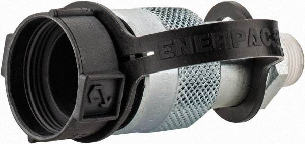 Enerpac - 3/8 NPTF Hydraulic Hose High-Flow Female Coupler - 10,000 psi - Exact Tool & Supply