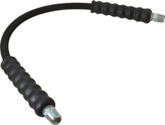 Enerpac - 1/4" Inside Diam x 3/8 NPT 2' Hydraulic Pump Hose - 10,000 psi, 3/8 NPTF Male Opposite End, Rubber - Exact Tool & Supply