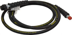Enerpac - 1/4" Inside Diam x 3/8 NPT 10' Hydraulic Pump Hose - 10,000 psi, CH-604 Opposite End, Rubber - Exact Tool & Supply