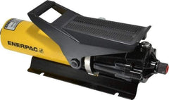 Enerpac - 3,000 psi Air-Hydraulic Pump & Jack - 36.6 Cu In Oil Capacity, 3-Way, 2 Position Valve, Use with Single Acting Cylinders, Advance & Retract - Exact Tool & Supply