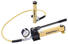 Enerpac - Manual Pump & Cylinder Sets; Load Capacity (Ton): 25 ; Includes: 2-Speed Pump; 6' Hose; Calibrated Gauge w/Gauge Adaptor; Cylinder ; Cylinder Number: RC-252 ; Pump Number: P-392 - Exact Tool & Supply