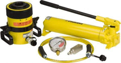 Enerpac - 60 Ton Capacity, Cylinder No. RCH-603, Manual Hydraulic Pump & Cylinder Set - Pump No. P-80 - Exact Tool & Supply