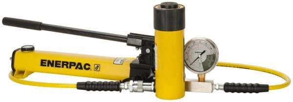 Enerpac - 25 Ton Capacity, Cylinder No. RC-256, Manual Hydraulic Pump & Cylinder Set - Pump No. P-392 - Exact Tool & Supply