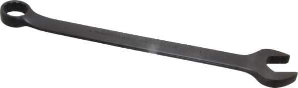 Proto - 1" 12 Point Offset Combination Wrench - 15° Offset Angle, 14" OAL, Steel, Black Finish - Exact Tool & Supply