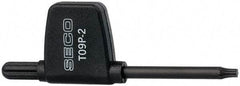Seco - T9P Torx Plus Drive, Key and Driver for Indexable Tools - Compatible with Anvil Screws - Exact Tool & Supply