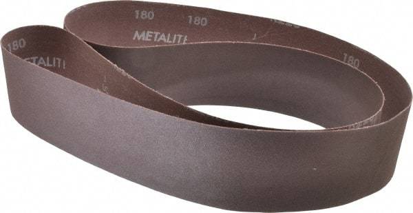Norton - 2-1/2" Wide x 60" OAL, 180 Grit, Aluminum Oxide Abrasive Belt - Aluminum Oxide, Very Fine, Coated, X Weighted Cloth Backing, Series R228 - Exact Tool & Supply