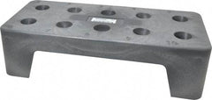 Made in USA - 10 Tool Capacity, Toolholder Size 30, Portable Plastic Tool Holder Rack and Tray - 16 Inch Long x 7 Inch Wide x 5 Inch High - Exact Tool & Supply