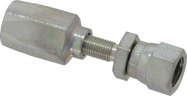 Parker - 7/16-20 Thread Hydraulic Hose Fitting - -4 Hose Size, 1/4" Hose Diam - Exact Tool & Supply