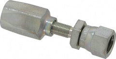 Parker - 7/16-20 Thread Hydraulic Hose Fitting - -4 Hose Size, 1/4" Hose Diam - Exact Tool & Supply