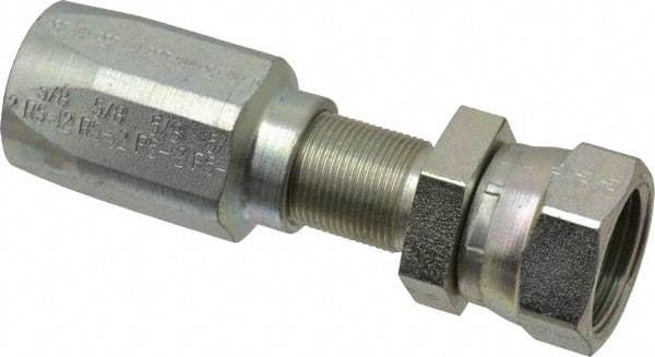 Parker - 1-1/16-12 Thread Hydraulic Hose Fitting - -12 Hose Size, 3/4" Hose Diam - Exact Tool & Supply