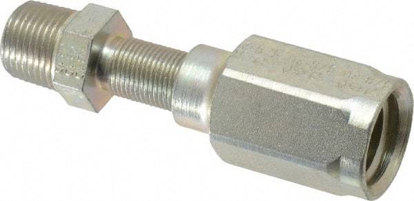 Parker - 3/8-18 Thread Hydraulic Hose Fitting - -6 Hose Size, 3/8" Hose Diam - Exact Tool & Supply