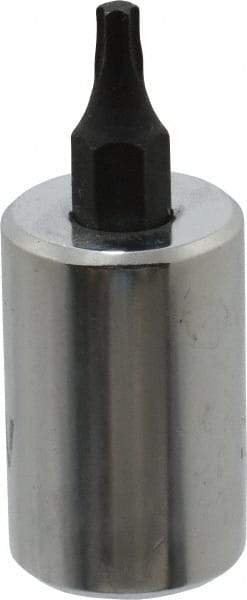 Proto - 3/8" Drive, T15 Torx Bit Socket - 1-23/32" OAL, 5/8" Bit Length - Exact Tool & Supply